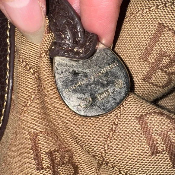 Dooney & Bourke Signature Brown and Tan Satchel - Picture 14 of 16